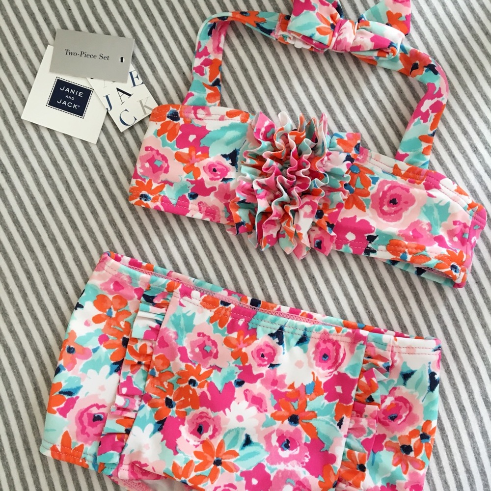 Janie and Jack baby girl 2-Piece Swimsuit 12-18 m